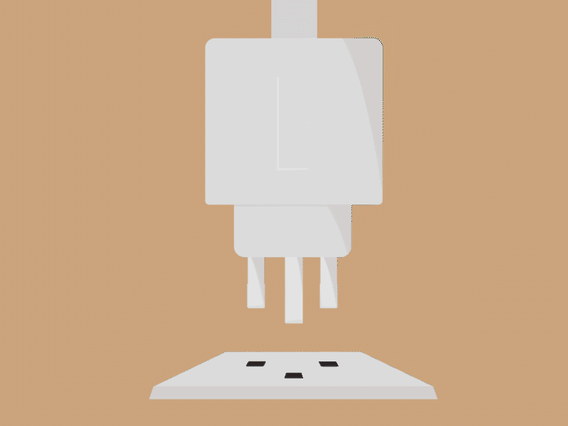 Life on charge aftereffect animation illustration life plug plug animation recharge