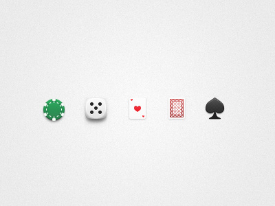 Poker Icons artem cart casino chip dice icon poker vianodesign