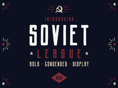 New Font - Soviet League design illustration logo soviet typography