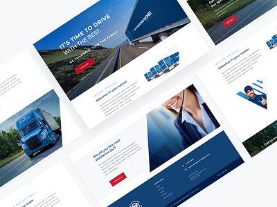 Nation - Wide design djuric freight landingpage marko markodjuric markoux truck trucks uidesign user experience uxdesign uxui website