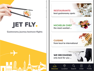 JET Fly - food app djuric food app food delivery app ios app marko markodjuric markoux user experience uxdesign