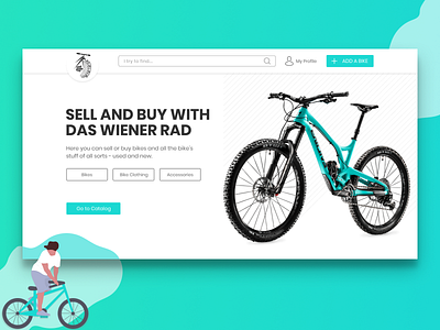 Bike Store bicycle bike design e commerce first screen interface landing shop store ui ux