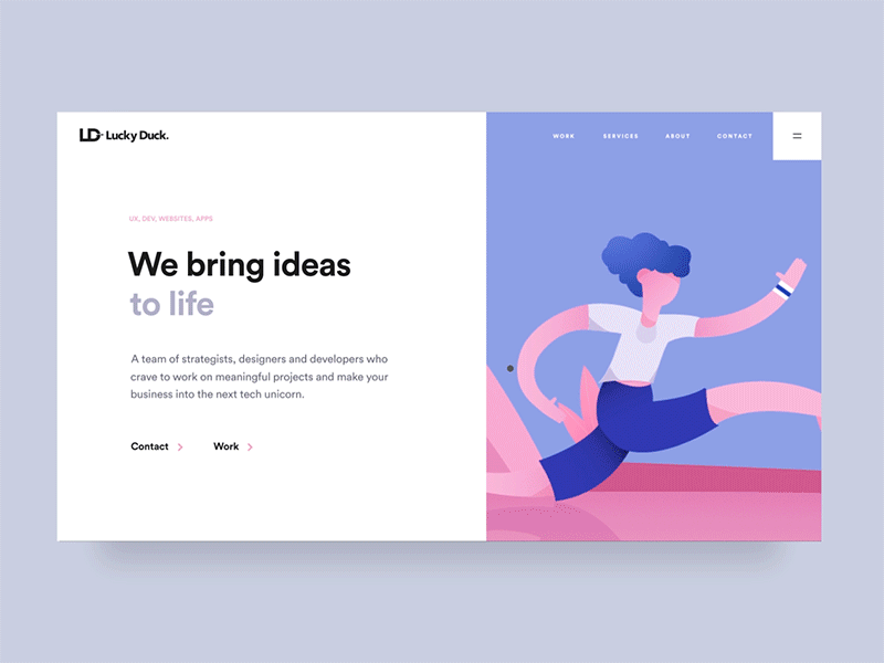 Contact us transition contact us design development homepage illustration landing page ui user experience user interface ux web