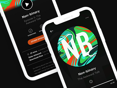 Podcast app application design mobile mobile ui music player ui podcast typography ui user experience user interface ux