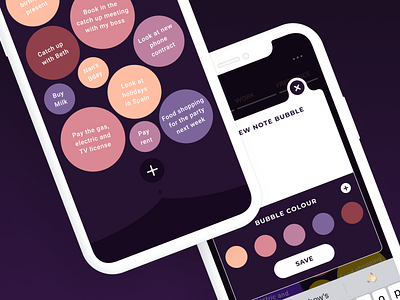 Bubble Task App branding bubble design mobile mobile ui to do to do app ui user experience ux