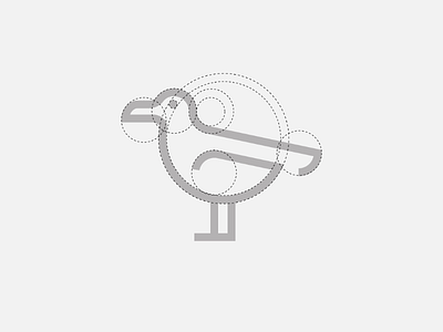 Seagull Icon (grid work) flat design geometric geometry graphic design grid lines logo logo design logodesign logos mark minimal minimalism minimalist modern symbol vector