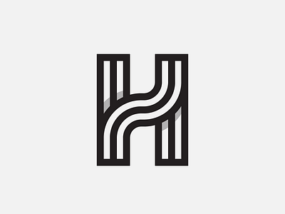 "H" Monogram 2d badge branding branding design design flat graphic icon identity identity design illustration lettering logo logotype minimal monogram stationery type typography vector