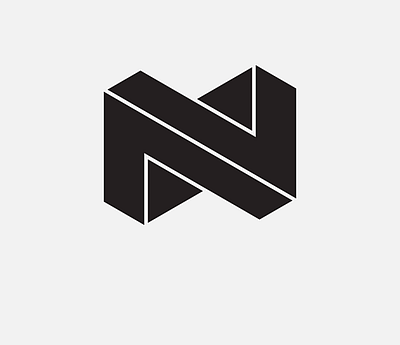 "N" Monogram 2d badge branding branding design design flat graphic icon identity identity design illustration lettering logo logotype minimal monogram stationery type typography vector