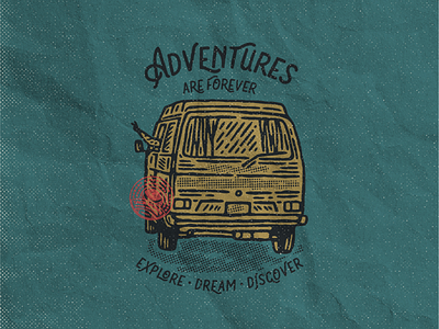 Adventures are Forever badges design clothing