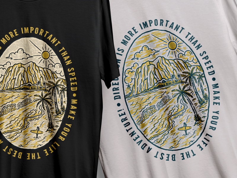 Make your life the best adventure! badge design clothing