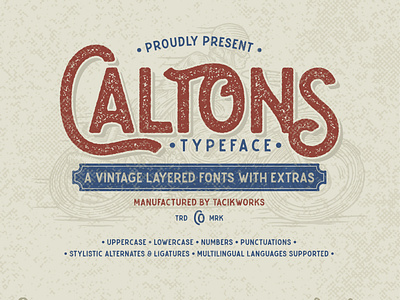 Caltons Typeface with Extra Bonus
