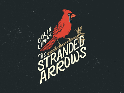 Colin Lima and Stranded Arrows Band Logo. branding design illustration logo typography vector