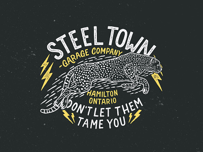 Steeltown Garage - Motors & Coffee branding design illustration lettering logo typography vector