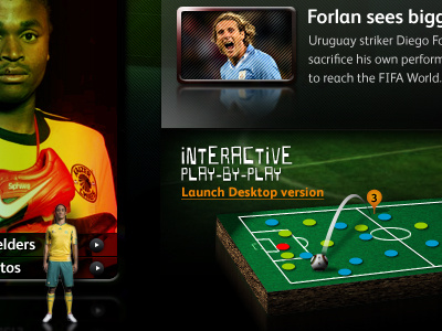 He Shoots. He Scores! design interactive soccer world cup