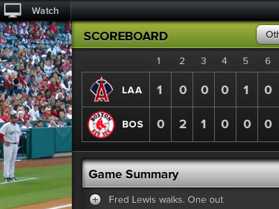 MLB Scoreboard baseball design mlb score scoreboard sports