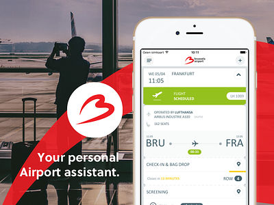 Brussels Airport App airport app ui