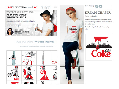 Diet Coke Young Designer Challenge 2013 branding design fashion illustration