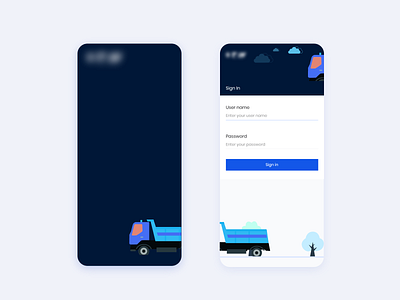 Login Screen app design flat illustration login page ui design ux