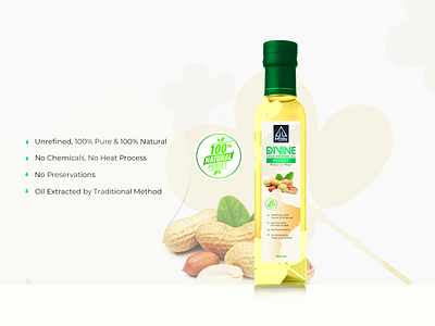 Divine Peanut Oil Branding Label Design design logo