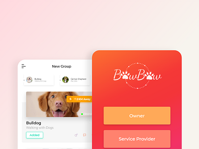 BowBow app branding design ui ux