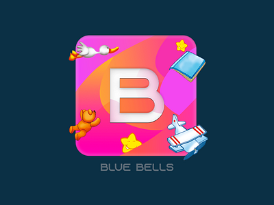 BlueBellsIcon branding design icon illustration logo typography