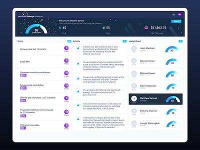 Business Workflow for Retirement Challenges app design illustration typography ui ui design ux vector web