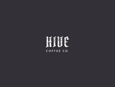HIVE COFFEE co. coffeeshop logo logodesign wordmark