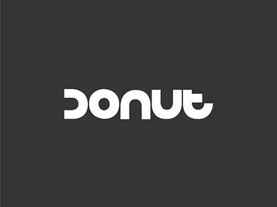 DONUT donut graphicdesgn logo rounded typograpgy wordmark