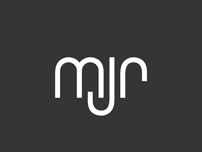 MJR Logo logo minimal monogram type typogaphy