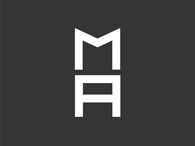 MA Logo clean logo minimal type