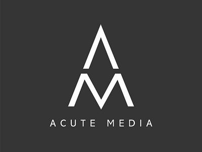 Acute Media acute graphicdesign logo logodesign minimal type typography