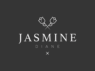 Jasmine Diane brand crest logo logo nametreatment