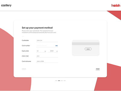 hoolah checkout - payment method