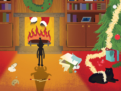 Sneaky Elf christmas elf holidays holidayseason illustration sneaky xmas