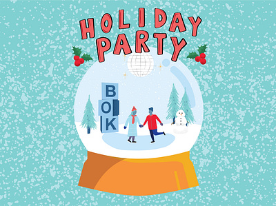 Holiday Party Illustration bok holiday holiday design holidayparty illustration party philadelphia