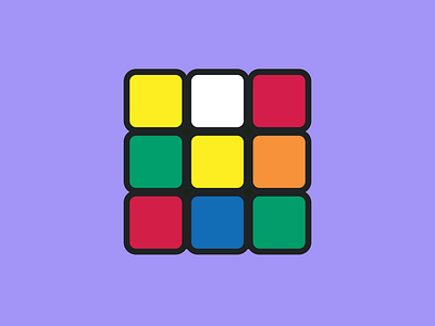 Rubik's Cube adobe illustrator graphic design graphic illustration logo rubiks cube vector art vector illustration