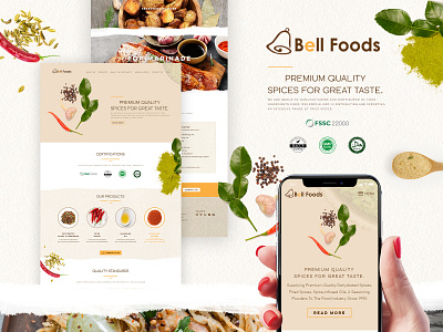 🍽 Bell Foods - YES WEB DESIGN STUDIO 😋 design ui web web design webdesignagency webdesignagencyinbangkok webdesignbangkok webdesignbkk website yeswebdesignstudio