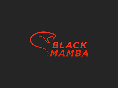 Black Mamba Logo animal black branding concept design illustration logo minimalist red simple snake vector visual design