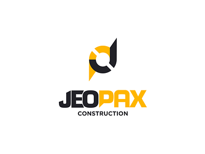 Jeopax Logo branding concept construction contractor design illustration logo minimalist typography vector