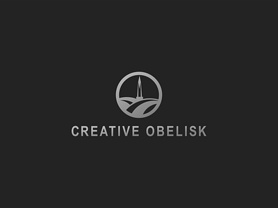 Creative Obelisk Logo agency branding concept creative design illustration logo minimalist obelisk typography vector