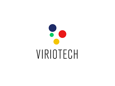 Viriotech Logo branding concept creative design illustration logo minimalist tech technology typography vector