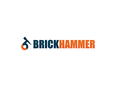 Brickhammer Visuals branding business card concept creative design envelope folder hammer letterhead logo minimalist typography vector