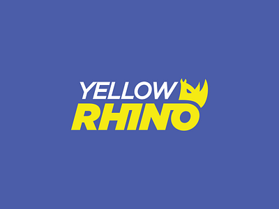Yellow Rhino Visuals animal branding business card concept construction creative design envelope folder letterhead logo minimalist rhino typography vector
