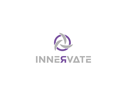 Innervate Visuals branding business card businesscard concept creative design envelope letterhead logo minimalist tech technology typography vector