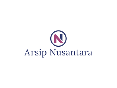 Arsip Nusantara Logo branding concept design illustration logo minimalist typography vector