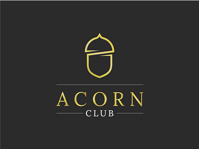Acorn Logo acorn branding classy design geometric logo mark minimal minimalist nut vector