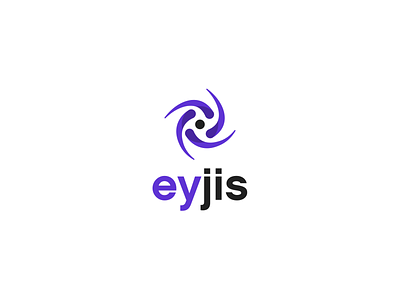 Eyjis Logo aegis around coil concept design logo minimalist shield spiral turn vector vortex whirlpool