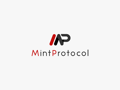 MintProtocol Logo concept design letter m letter p logo minimalist monogram monograms typography vector