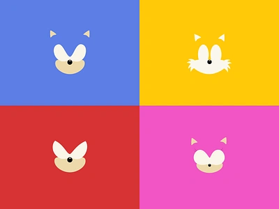 Sonic Adventure amy cartoon design game game art illustration knuckle minimalist pop poster sonic tails vector