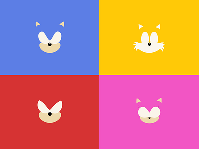 Sonic Adventure amy cartoon design game game art illustration knuckle minimalist pop poster sonic tails vector